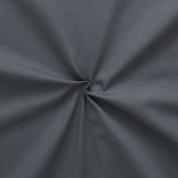 Baumwolle Polyester wie Batist Dunkel-Grau