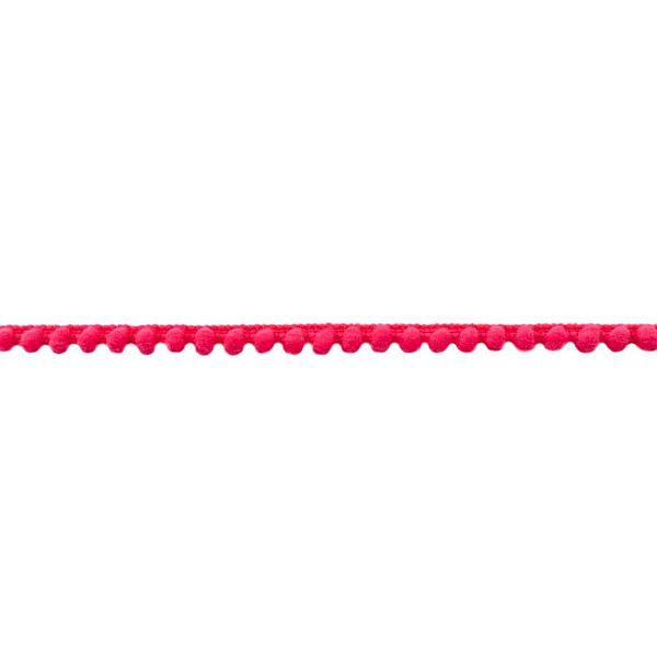 Bommelborte "Pompom-mini" 12mm Farbe Pink