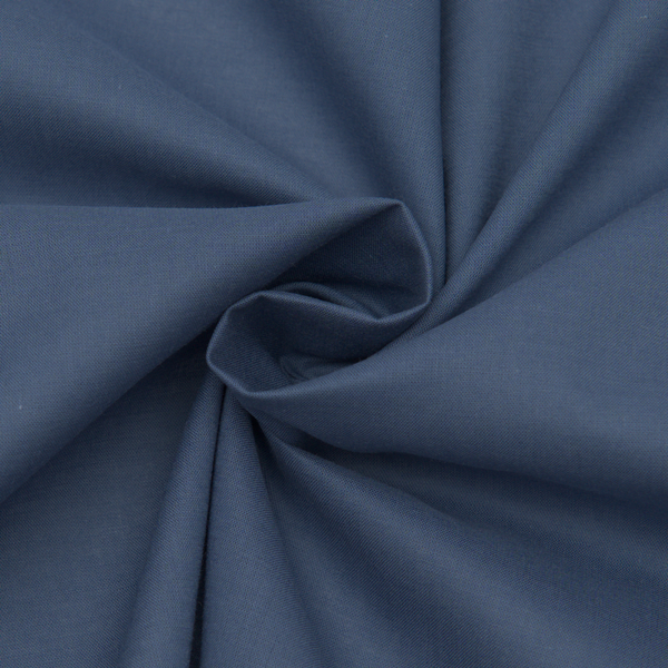 100% Baumwollstoff Voile Silky Touch Jeans-Blau