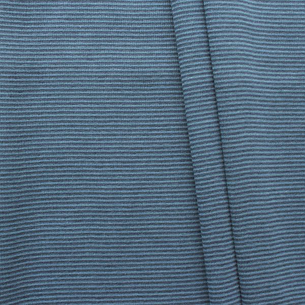 Baumwoll Bündchenstoff Ringel Mini glatt Blau