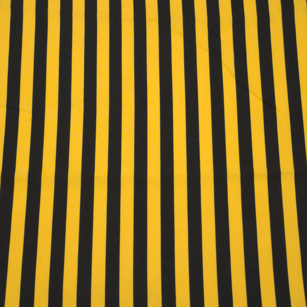 Modestoff Dekostoff universal Biene Streifen Schwarz-Gelb