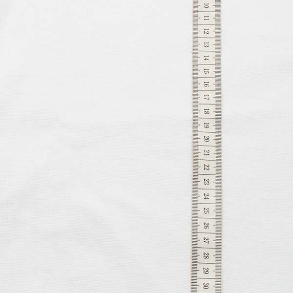 Baumwoll Bündchenstoff glatt 70cm Weiss