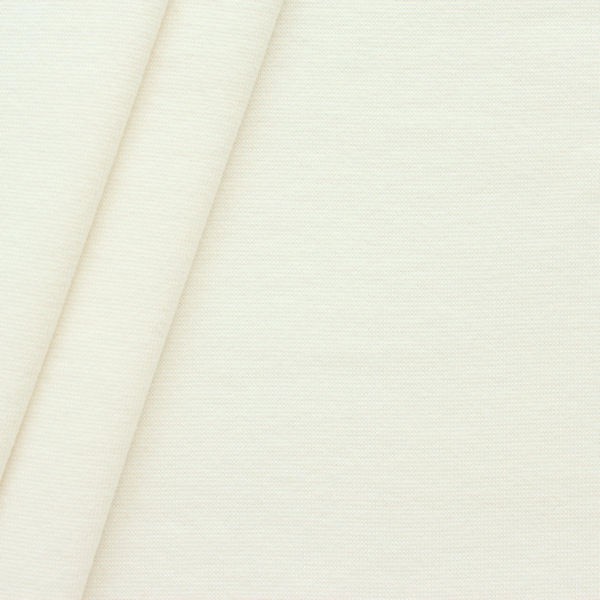 Baumwoll Bündchenstoff Creme-Weiss
