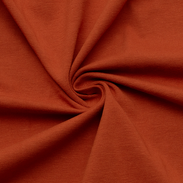 Baumwoll Stretch Jersey Rost-Rot