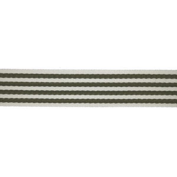 Taschenband Gurtband 40mm Khaki-Weiss