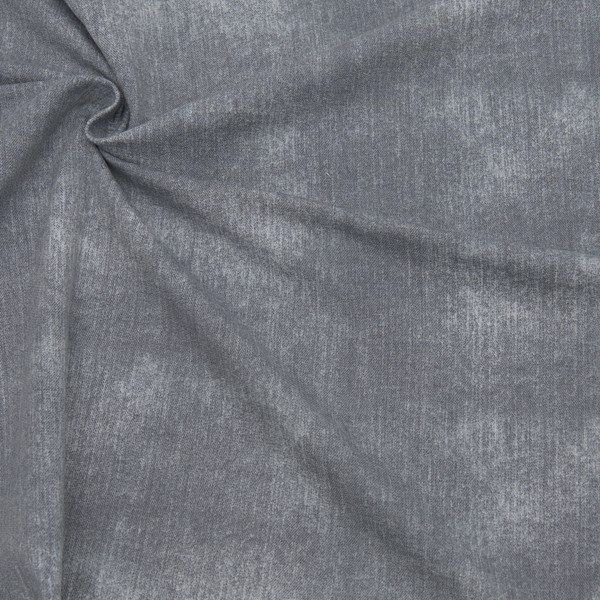 Sweatshirt Baumwollstoff French Terry Jeans Look Hell-Grau
