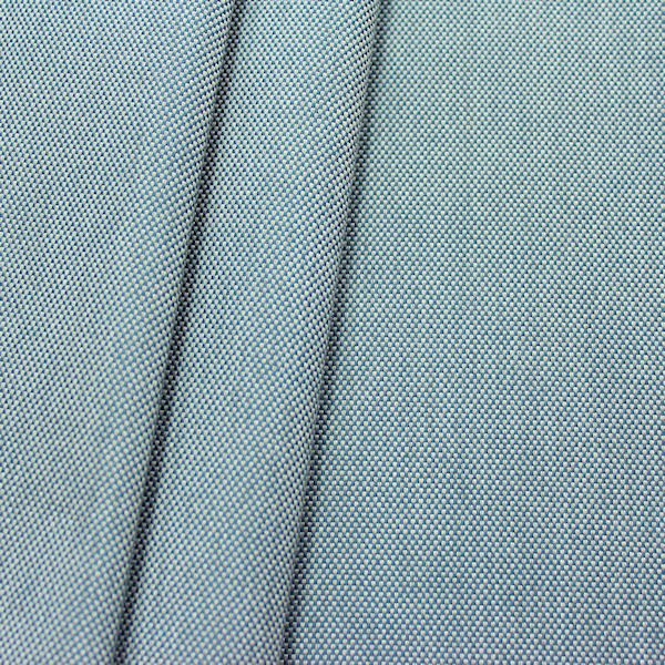 6,60 Meter - Indoor- / Outdoorstoff Panama Bindung Farbe Blau-Grau meliert