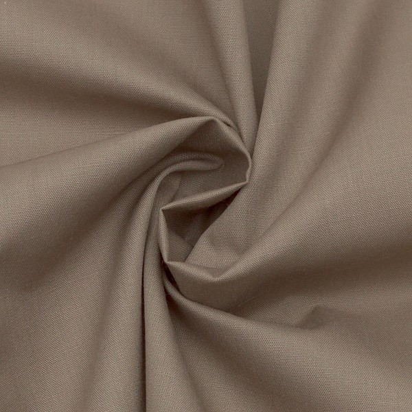 Baumwolle Polyester Batist Taupe