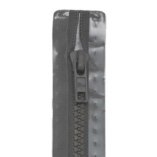 Reißverschluss S4 Profil teilbar 55 cm - Farbe 002 Dunkel-Grau