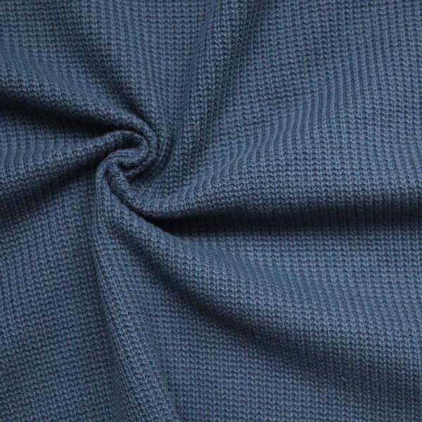 Baumwoll Strickstoff Jeans-Blau