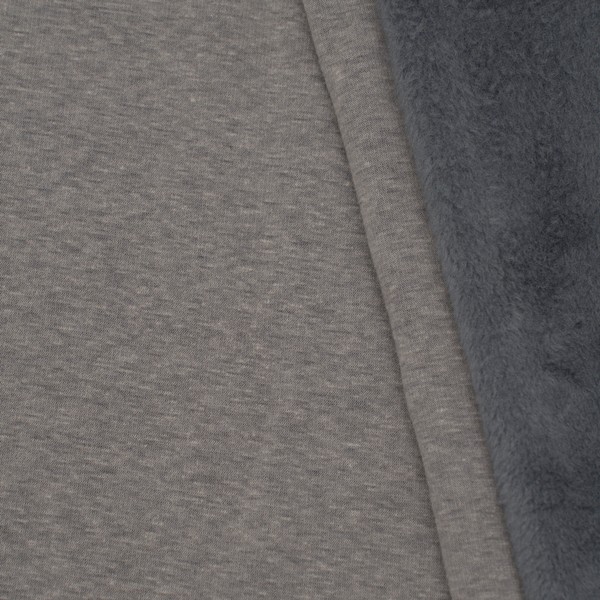 Alpenfleece Sweatshirt Melange Mittel-Grau
