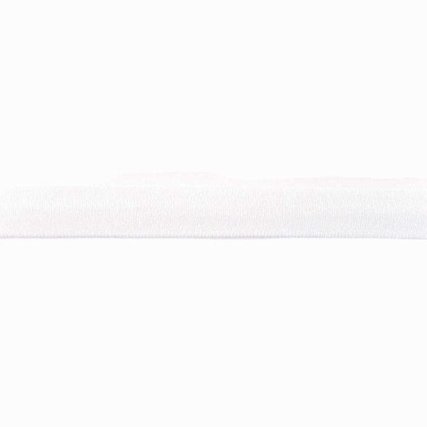 Baumwolljersey Schrägband Breite 20mm Farbe Schnee-Weiss