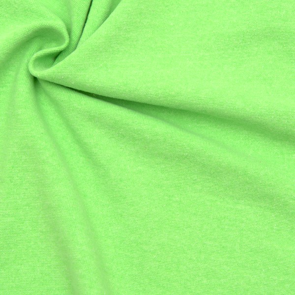 Baumwoll-Mix Bündchenstoff glatt Neon-Grün