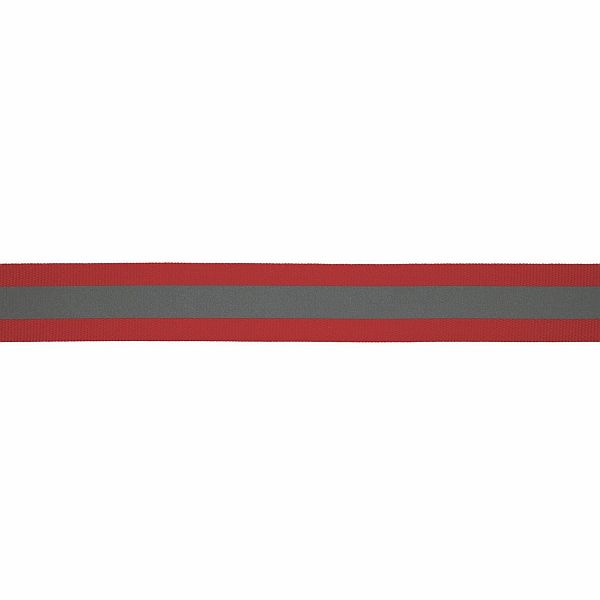 Reflektorband 25mm Farbe Rot