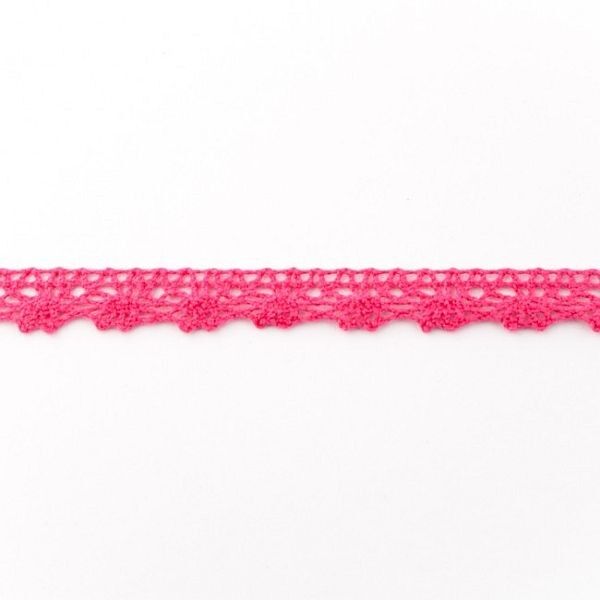 Baumwollspitze Breite 12mm Farbe Pink