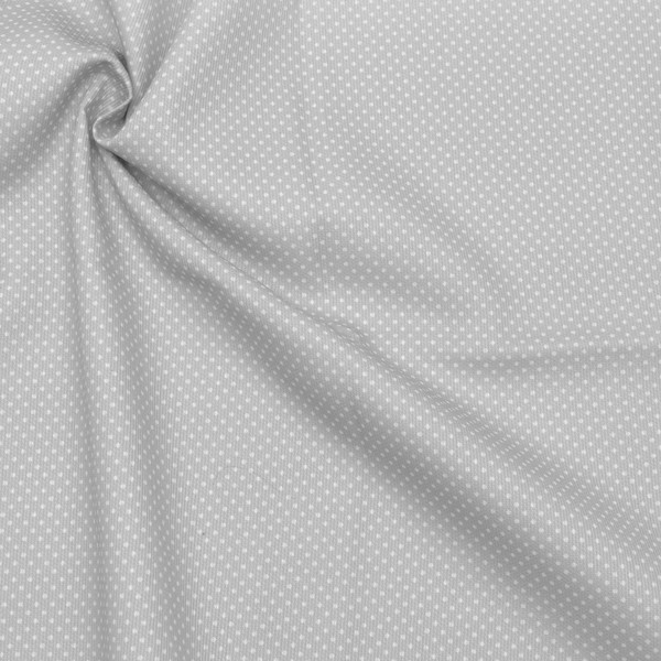 100% Baumwolle Piqué Punkte mini Farbe Hell-Grau
