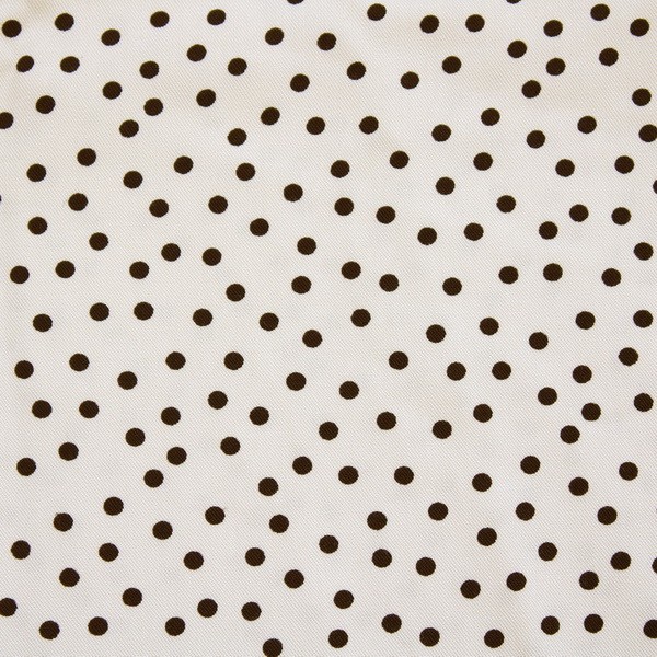Viskose Twill Small Dots Creme-Weiss