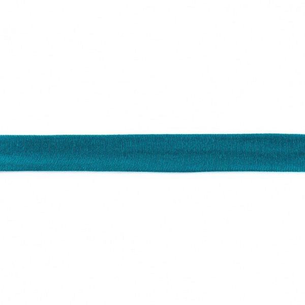 Baumwolljersey Schrägband Breite 20mm Farbe Petrol