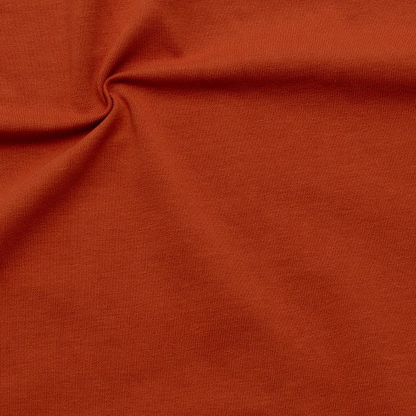 Baumwoll Stretch Jersey Rost-Rot