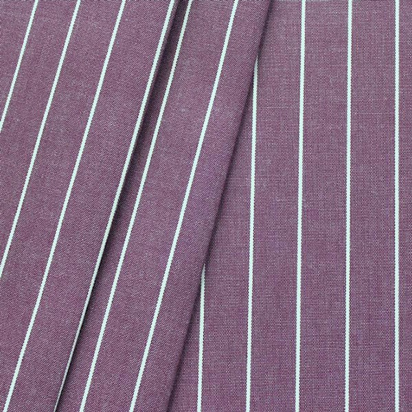 3,00 Meter - Deko / Outdoorstoff "Streifen fein" Farbe Violett melange