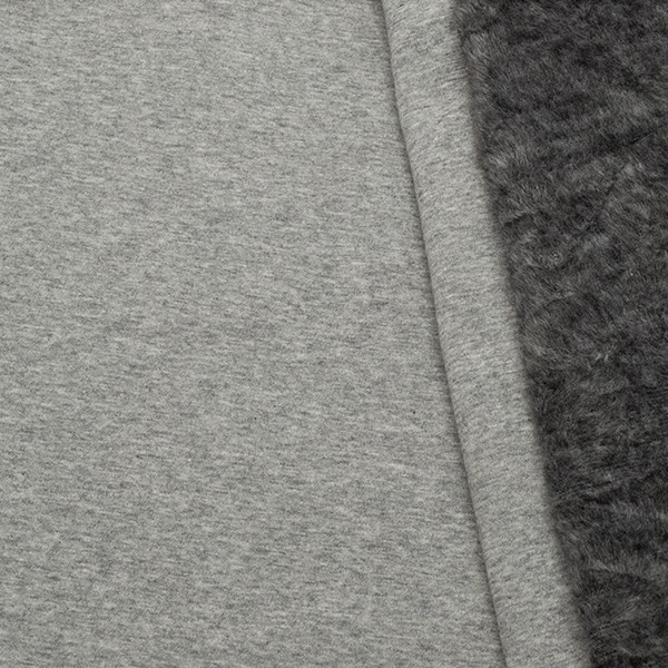 Alpenfleece Sweatshirt Melange Hell-Grau
