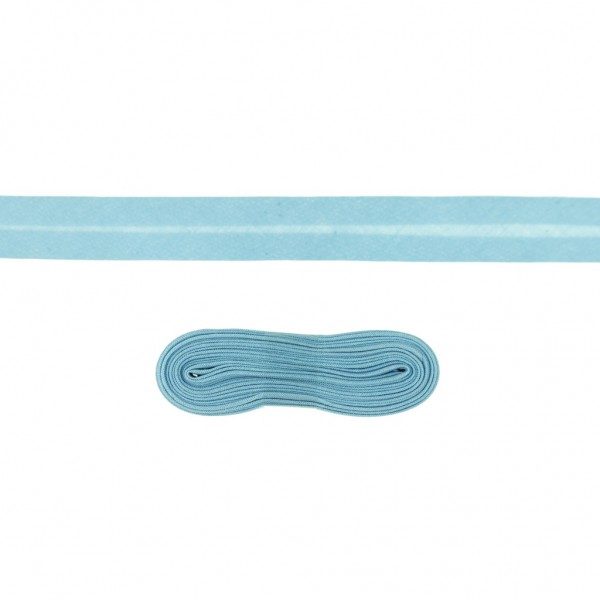 3m Baumwoll Schrägband 20mm Pastell-Blau
