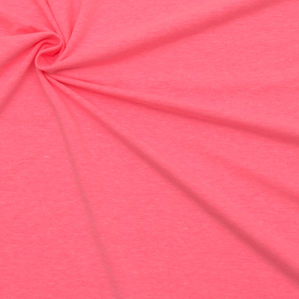 Baumwoll Stretch Jersey Fashion Basic Neon-Rosa