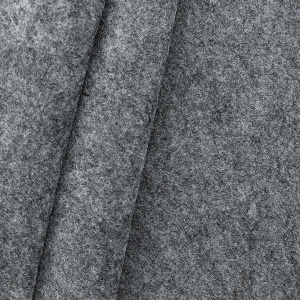 Bastel Filz Stärke 3,0 mm Breite 90 cm Farbe Mittel-Grau meliert