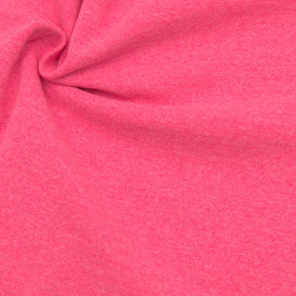 Baumwoll-Mix Bündchenstoff glatt Neon-Pink