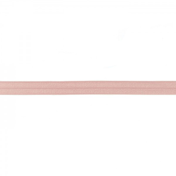 Elastisches Einfassband glänzend Farbe Alt-Rosa