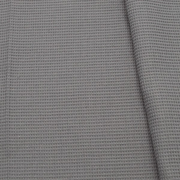 100% Baumwoll Waffel Piqué Mini Dunkel-Grau