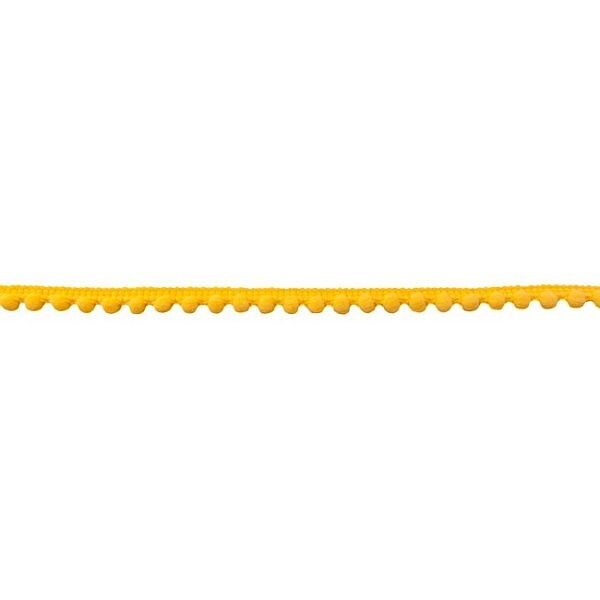 Bommelborte "Pompom-mini" 12mm Farbe Gelb
