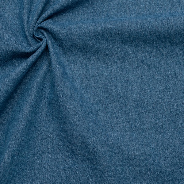 Baumwolle Denim Jeans Stoff leichte Qualität Mittel-Blau
