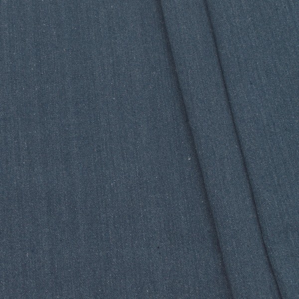 Baumwolle Polyester Canvas schwere Qualität Blau meliert