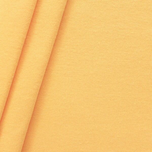 Baumwoll Bündchenstoff glatt Gelb
