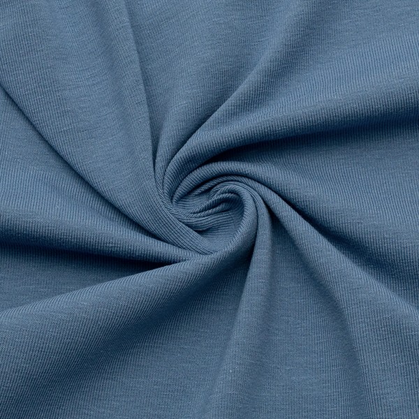 Baumwoll Stretch Jersey Tauben-Blau