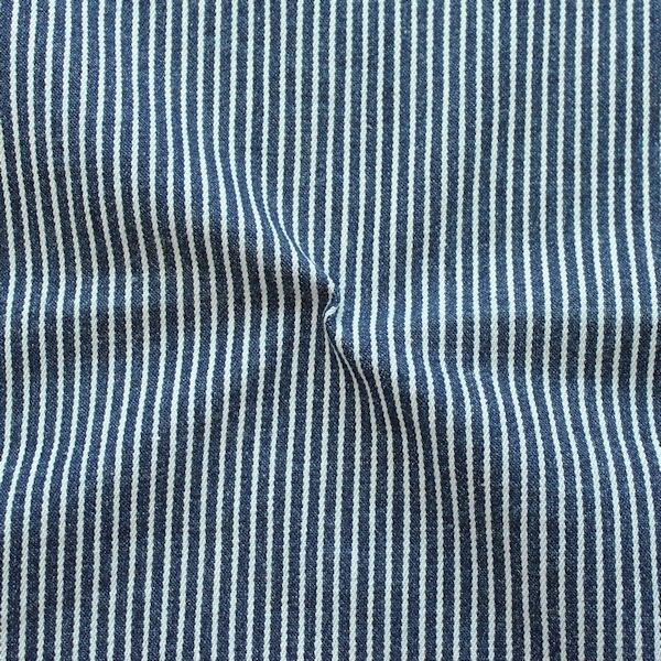 Stretch Denim Jeans Streifen Indigo-Blau